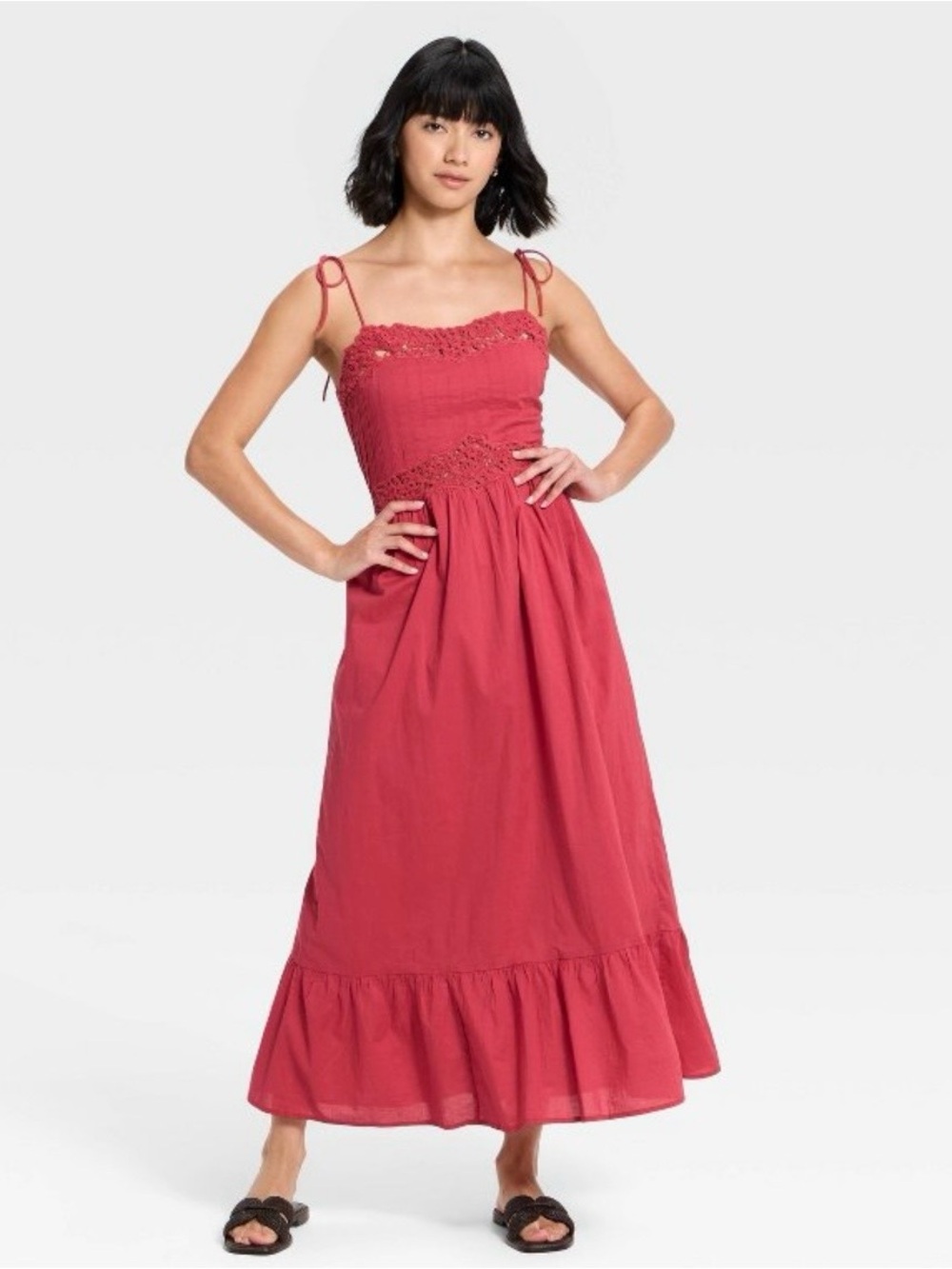Midi Dress Universal Thread™ Berry Pink